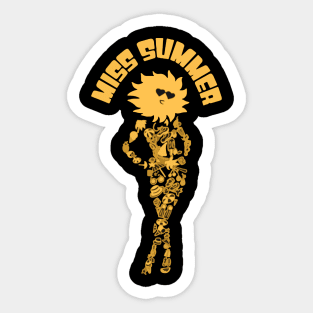 Sun miss summer Sticker